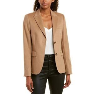 Brooks Brothers 100% Camel Hair Blazer Sz 10 Camel Italian Tollegno Wool Jacket